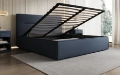 Designer Polsterbett Merry Stoff mit Stauraum