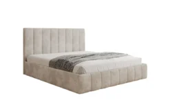 Designer Polsterbett Mila in Cord mit Stauraum