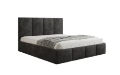 Designer Polsterbett Mina in Cord mit Stauraum