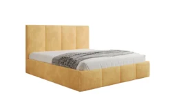 Designer Polsterbett Mina in Cord mit Stauraum
