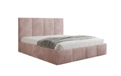 Designer Polsterbett Mina in Cord mit Stauraum