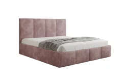 Designer Polsterbett Mina in Cord mit Stauraum