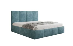 Designer Polsterbett Mina in Cord mit Stauraum