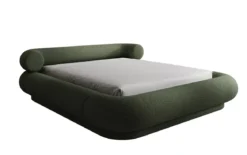 Designer Polsterbett Mochi in Teddy Bouclé mit Stauraum