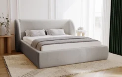 Designer Polsterbett Monaco in Samt mit Stauraum