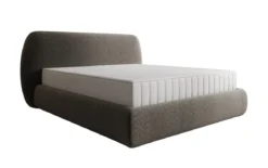 Designer Polsterbett Nella in Strukturstoff mit Stauraum