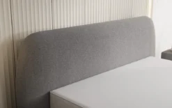 Designer Polsterbett Nella in Teddy Bouclé mit Stauraum