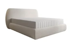 Designer Polsterbett Nella in Teddy Bouclé mit Stauraum