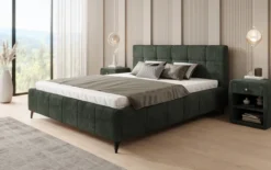 Designer Polsterbett Nelly in Cord mit Stauraum