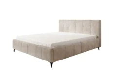 Designer Polsterbett Nelly in Cord mit Stauraum