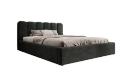 Designer Polsterbett Nerra in Cord mit Stauraum