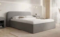 Designer Polsterbett Nola in Stoff mit Stauraum