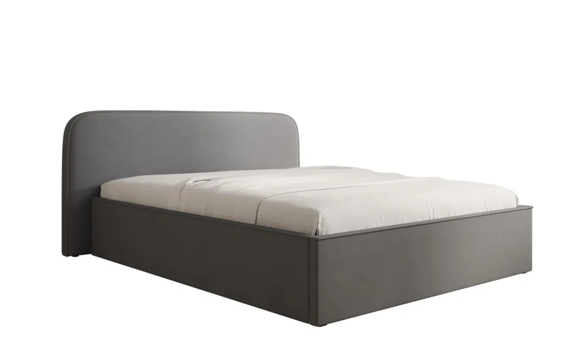 Designer Polsterbett Nola in Stoff mit Stauraum