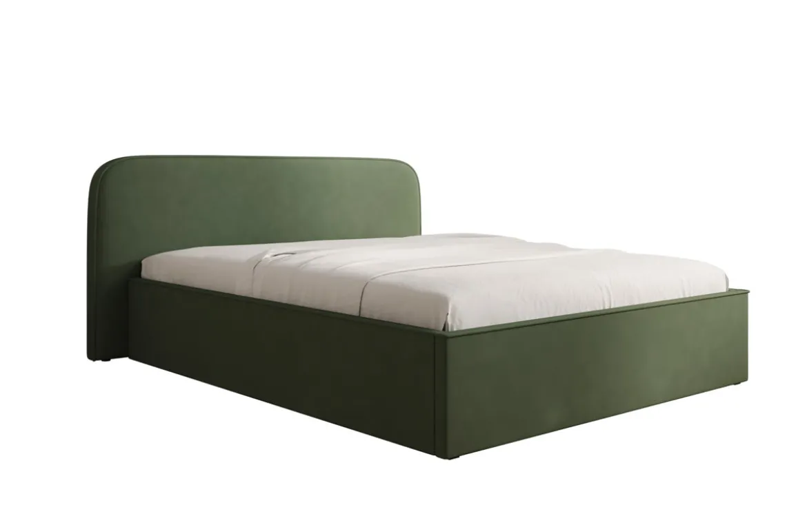 Designer Polsterbett Nola in Stoff mit Stauraum