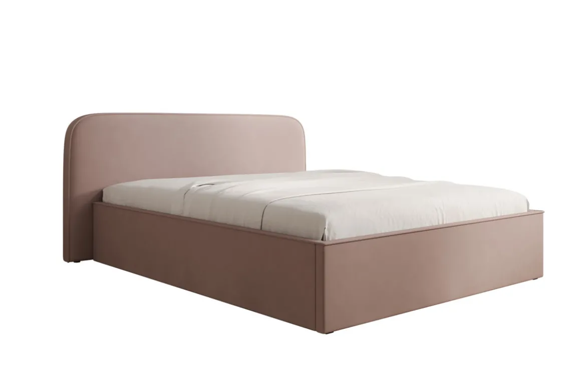 Designer Polsterbett Nola in Stoff mit Stauraum