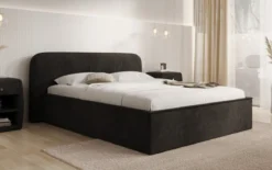 Designer Polsterbett Nola in Cord mit Stauraum