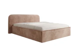 Designer Polsterbett Nola in Cord mit Stauraum