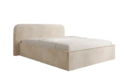 Designer Polsterbett Nola in Cord mit Stauraum