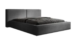 Designer Polsterbett Ophelia in Bouclé mit Stauraum
