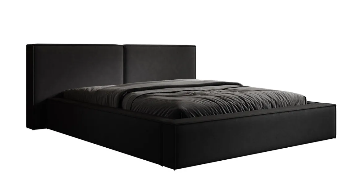 Designer Polsterbett Ophelia in Stoff mit Stauraum
