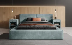 Designer Polsterbett Ophelia in Cord mit Stauraum
