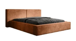 Designer Polsterbett Ophelia in Cord mit Stauraum