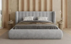 Designer Polsterbett Valentina Samt mit Stauraum