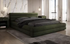 Designer Polsterbett Velana Bouclé mit Stauraum