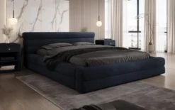 Designer Polsterbett Velana Samt mit Stauraum