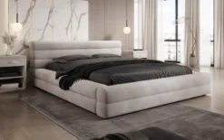 Designer Polsterbett Velana Samt mit Stauraum