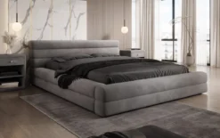 Designer Polsterbett Velana Samt mit Stauraum