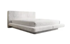Designer Polsterbett Yumi in Samt