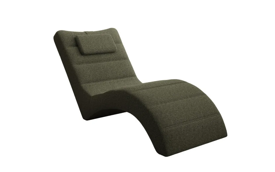 Designer Relax-Liege Leon in Bouclé