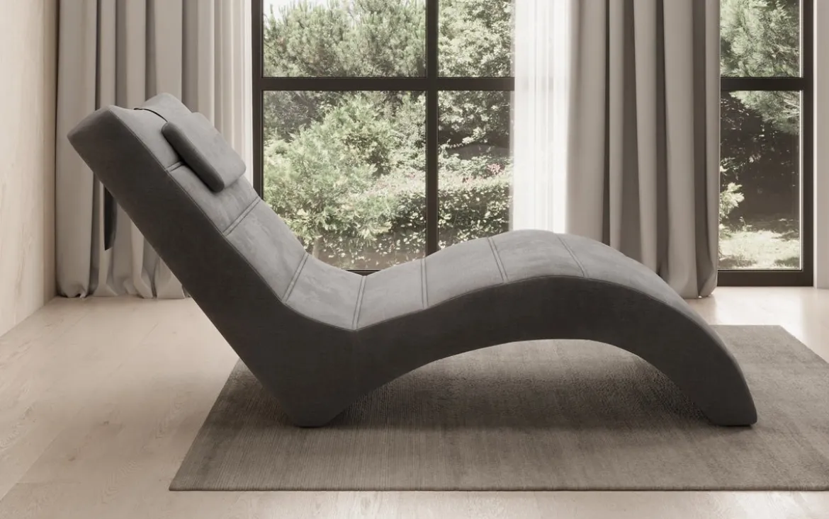Designer Relax-Liege Leon in Samt