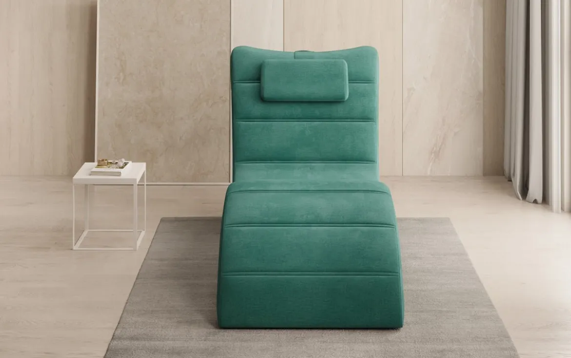 Designer Relax-Liege Leon in Samt