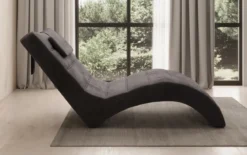 Designer Relax-Liege Leon in Samt