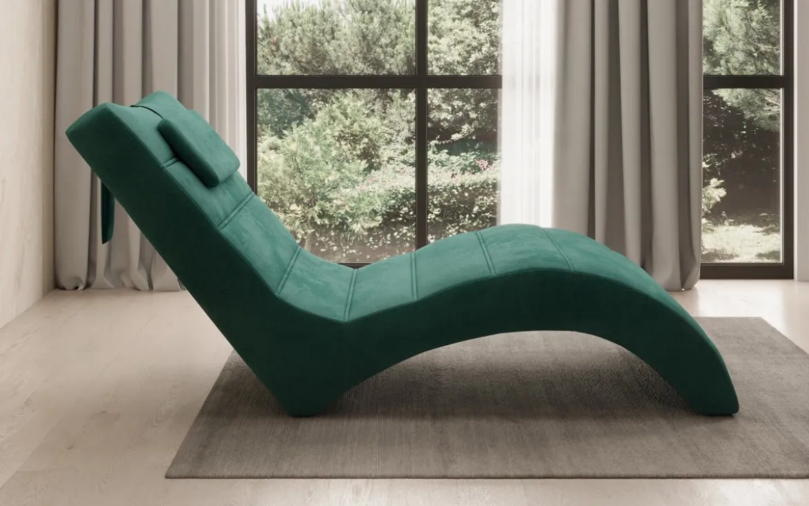 Designer Relax-Liege Leon in Samt