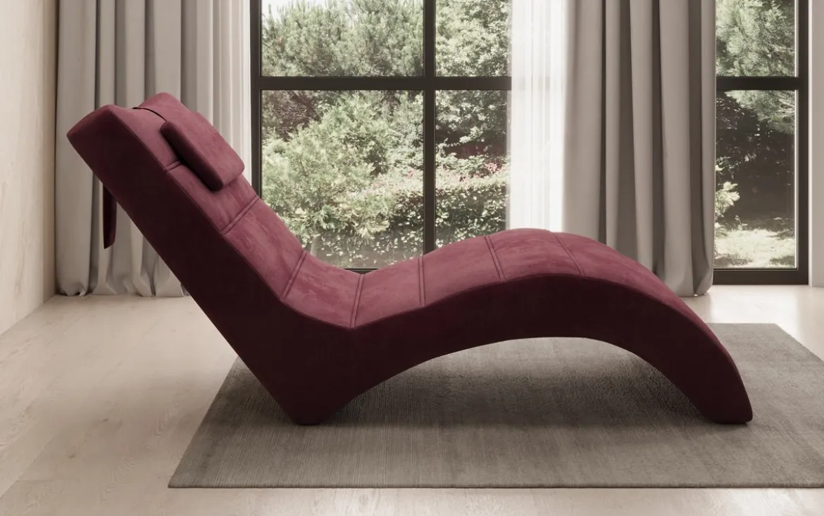 Designer Relax-Liege Leon in Samt