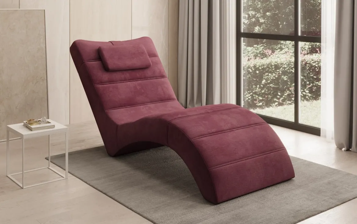Designer Relax-Liege Leon in Samt