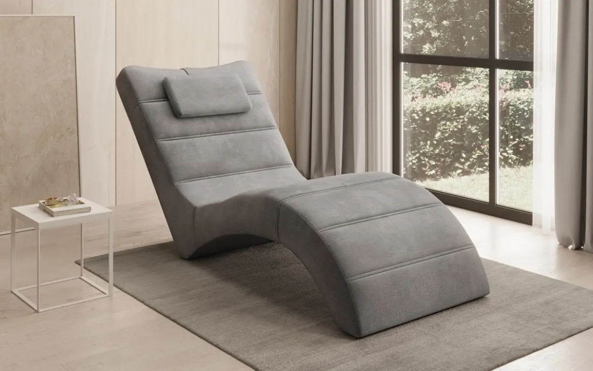 Designer Relax-Liege Leon in Samt