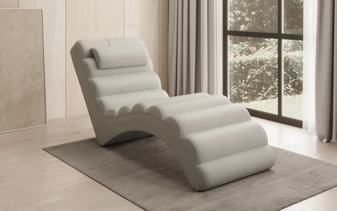 Designer Relax-Liege Malina in Echtleder