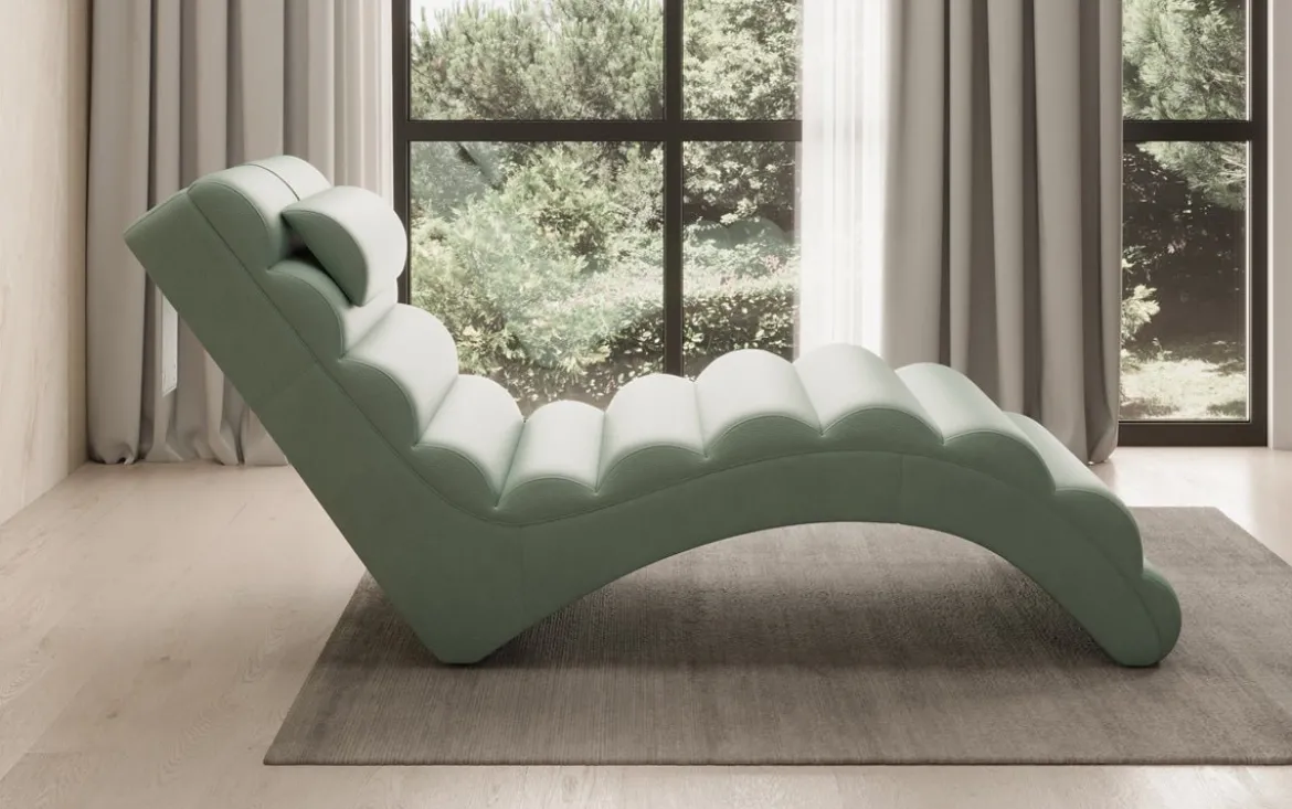 Designer Relax-Liege Malina in Echtleder