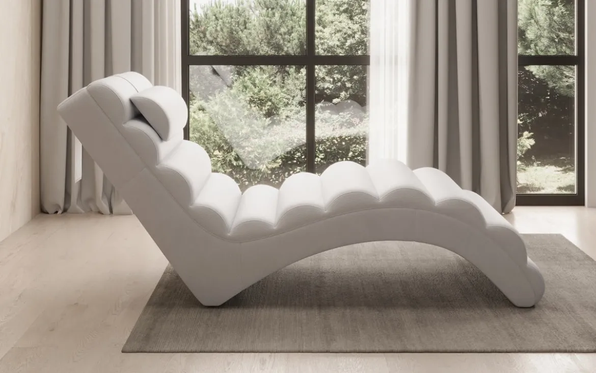 Designer Relax-Liege Malina in Echtleder