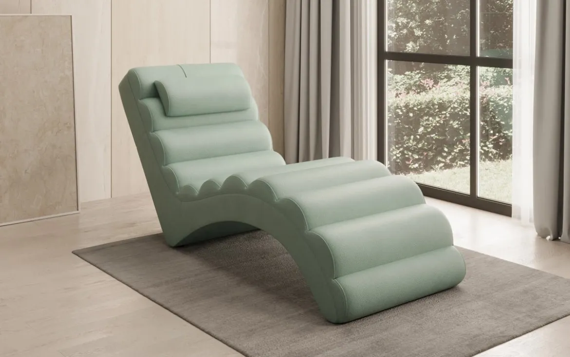Designer Relax-Liege Malina in Echtleder