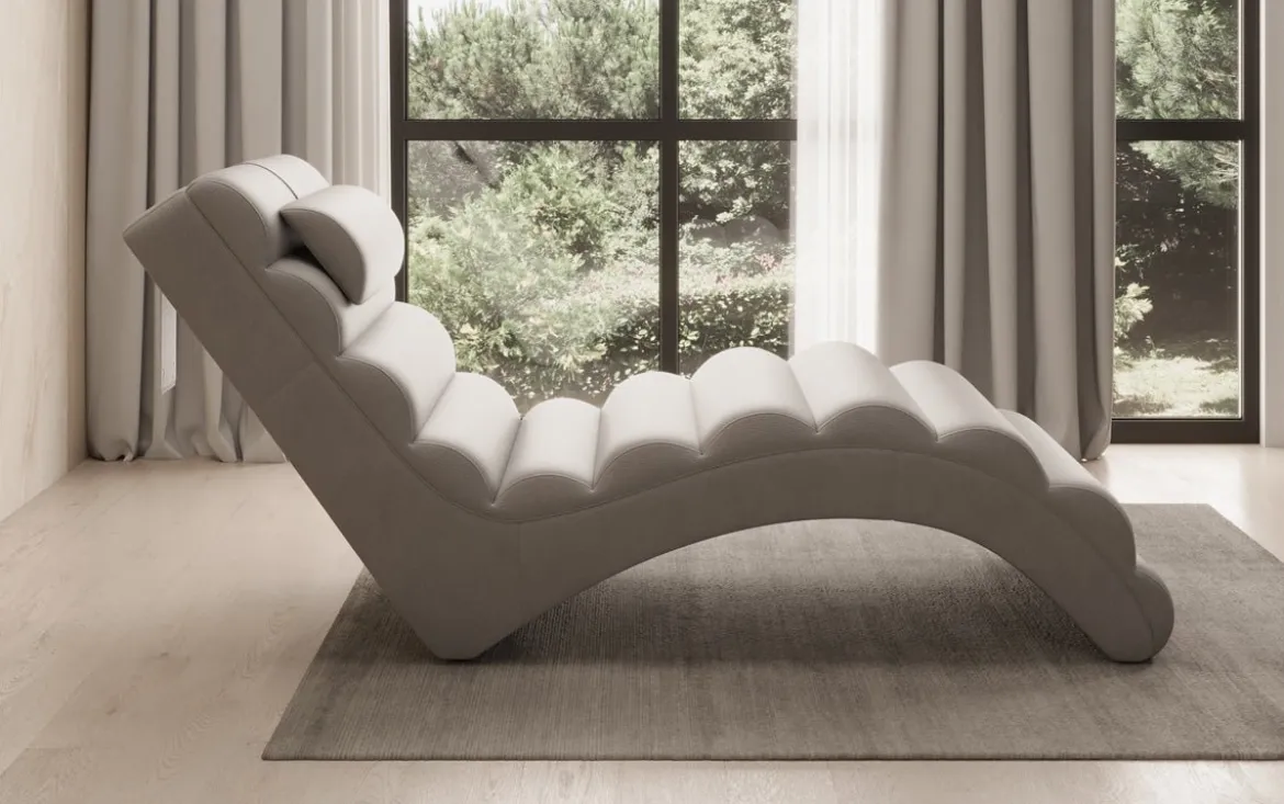 Designer Relax-Liege Malina in Echtleder