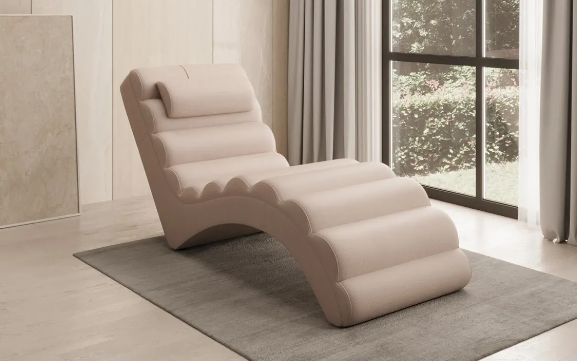 Designer Relax-Liege Malina in Echtleder