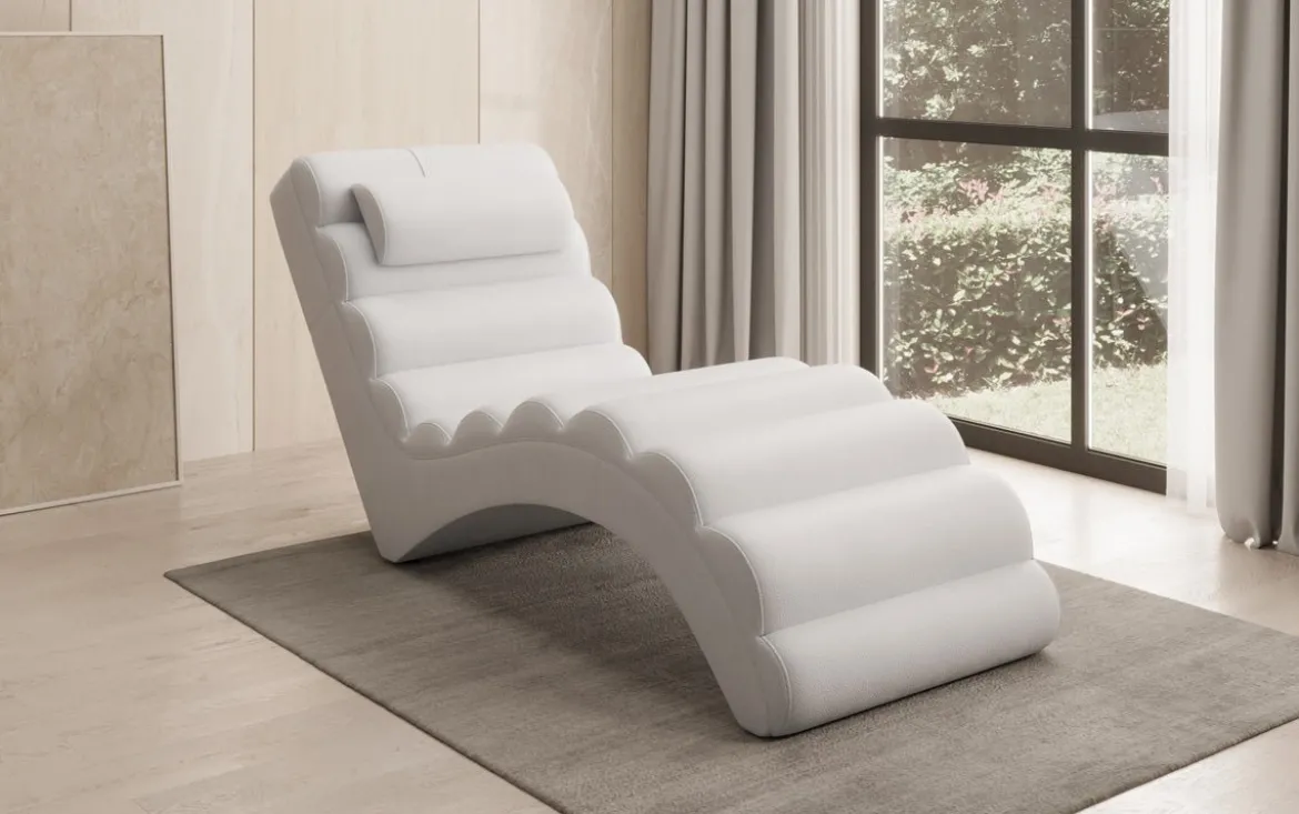 Designer Relax-Liege Malina in Echtleder