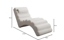 Designer Relax-Liege Malina in Echtleder