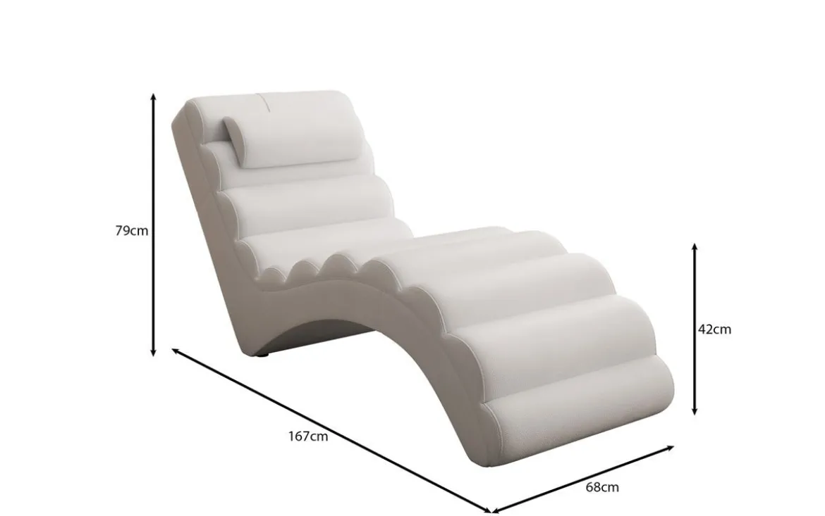 Designer Relax-Liege Malina in Echtleder