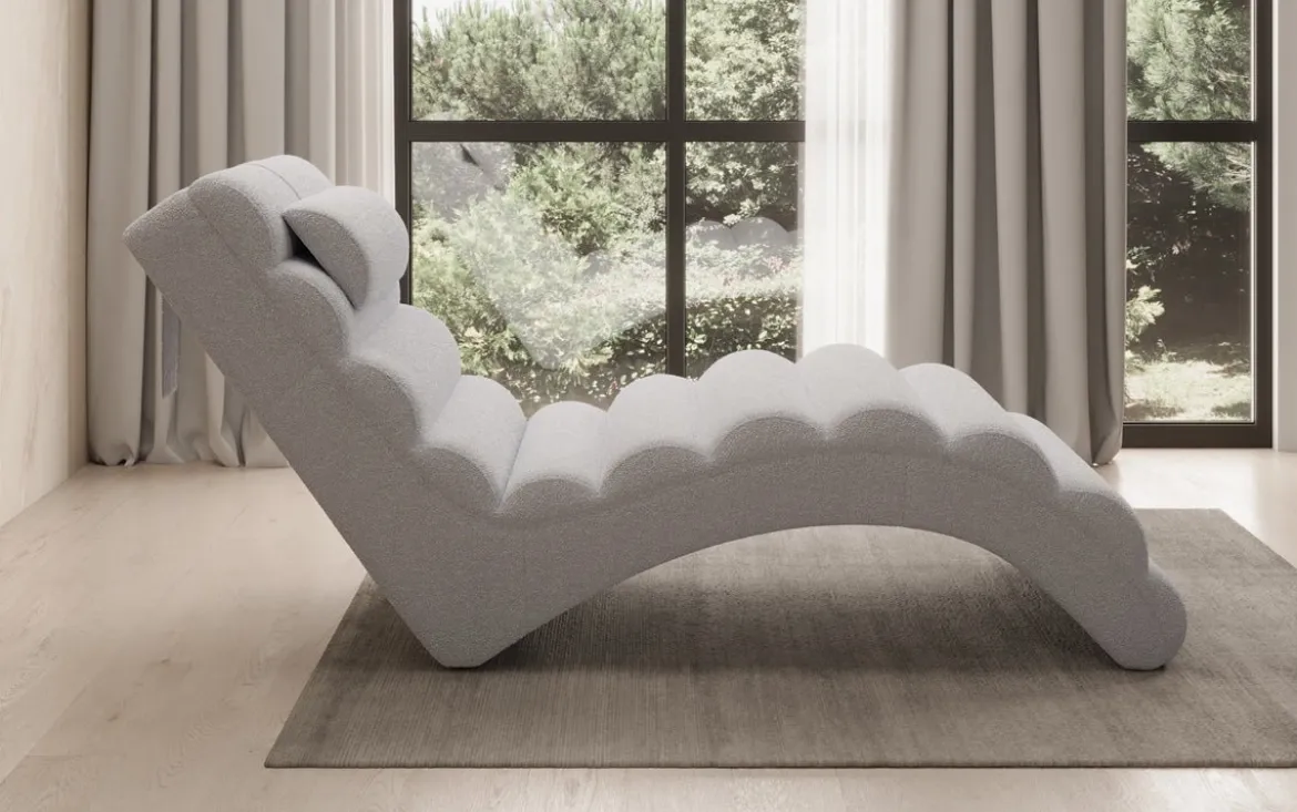 Designer Relax-Liege Malina in Bouclé